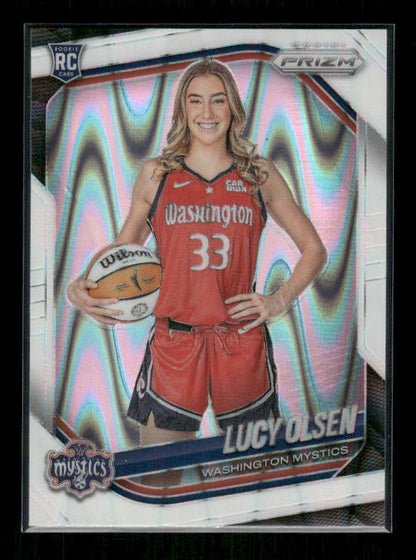 Lucy Olsen - 2025 Prizm WNBA - White Seismic - Rookie Variation
