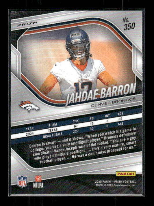 Jahdae Barron - 2025 Prizm Football - Green Pulsar - Rookie