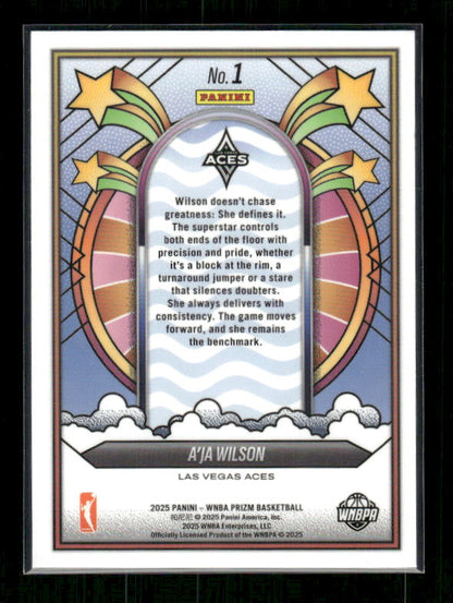 A'Ja Wilson - 2025 Prizm WNBA - Groovy