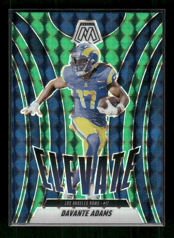 Davante Adams - 2025 Mosaic Football - Green Mosaic Elevate