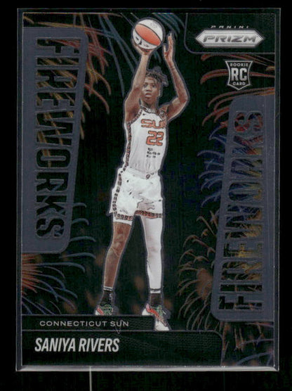 Saniya Rivers - 2025 Prizm WNBA - Fireworks - Rookie