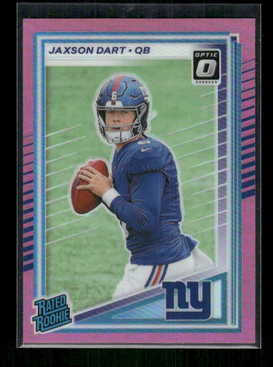 Jaxson Dart - 2025 Donruss Optic Preview - Pink Prizm - Rated Rookie