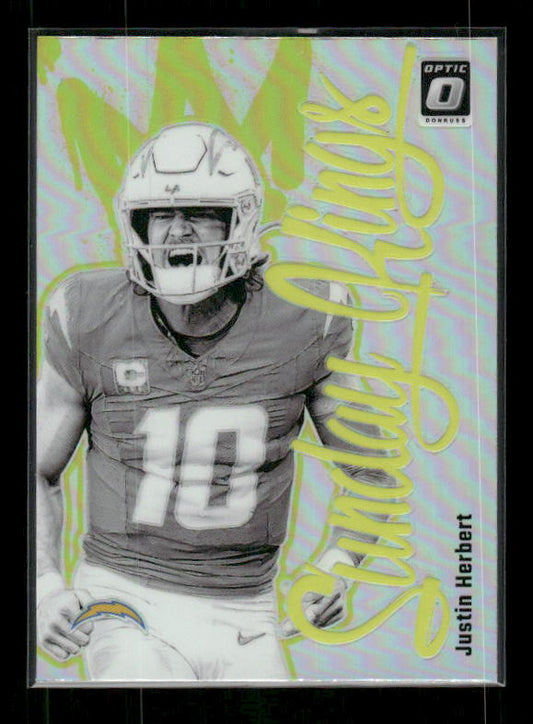 Justin Herbert - 2024 Donruss Optic - Sunday Kings SSP