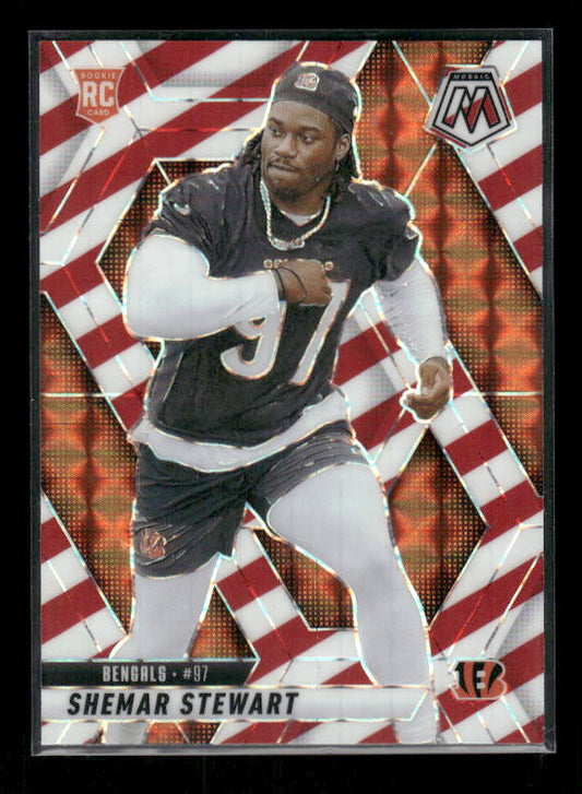 Shemar Stewart - 2025 Mosaic Football - Red White Stripe - Rookie
