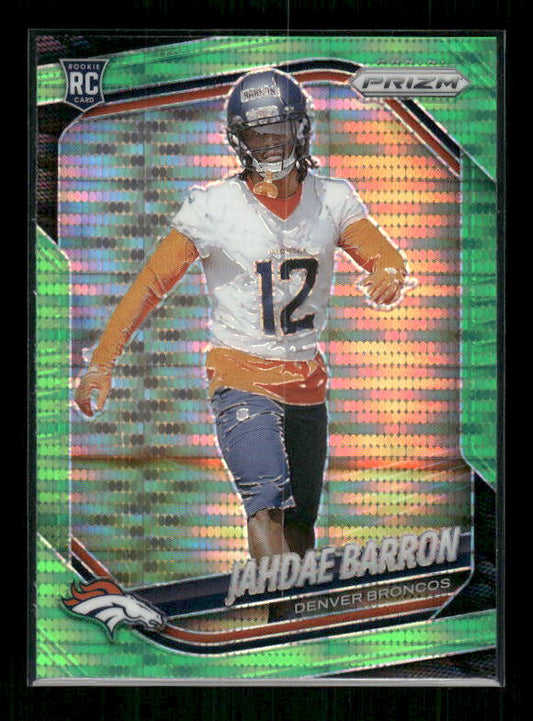Jahdae Barron - 2025 Prizm Football - Green Pulsar - Rookie