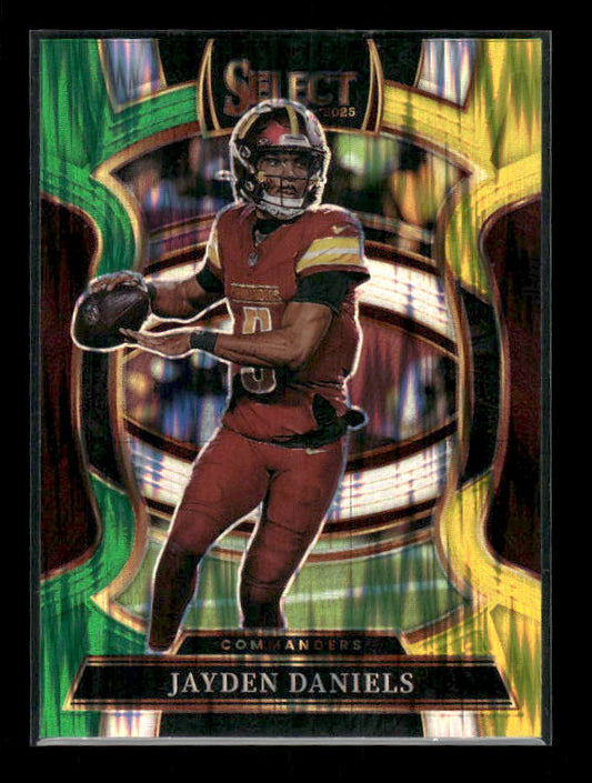 Jayden Daniels - 2025 Select Football - Green & Yellow Shock