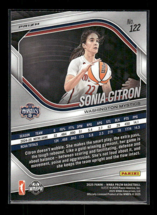 Sonia Citron - 2025 Prizm WNBA - Silver Prizm - Rookie