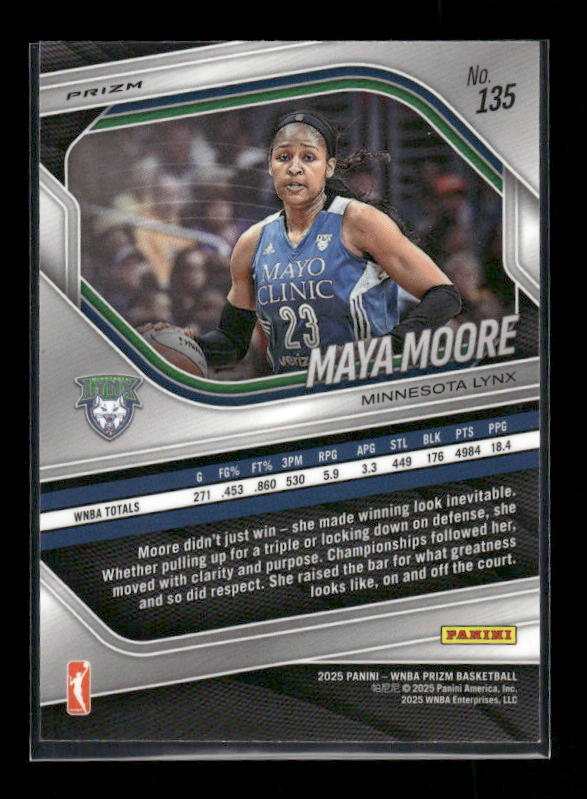 Maya Moore - 2025 Prizm WNBA - Cracked Ice