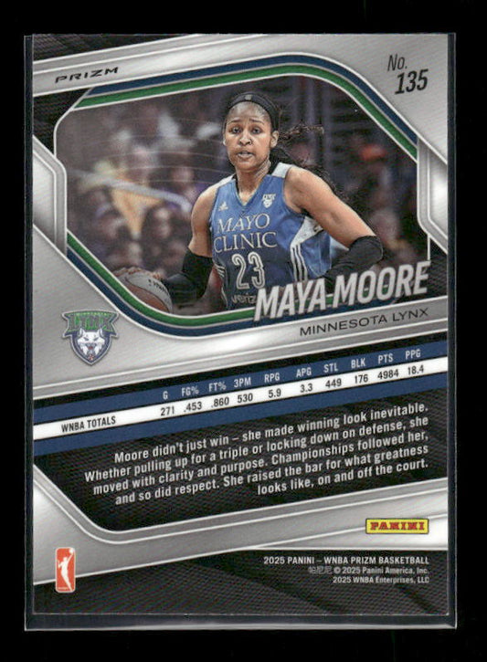 Maya Moore - 2025 Prizm WNBA - Cracked Ice