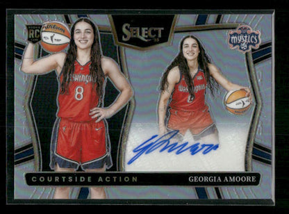 Georgia Amoore - 2025 Select WNBA - Silver Courtside Action Auto - Rookie