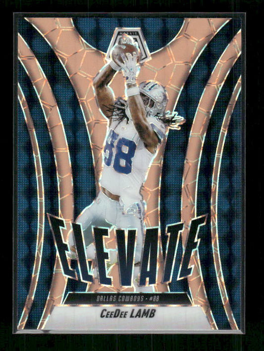 CeeDee Lamb - 2025 Mosaic Football - Orange Fluorescent Elevate