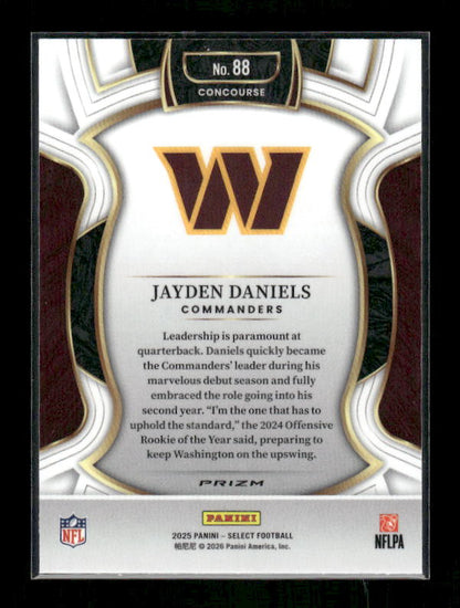 Jayden Daniels - 2025 Select Football - Green & Yellow Shock