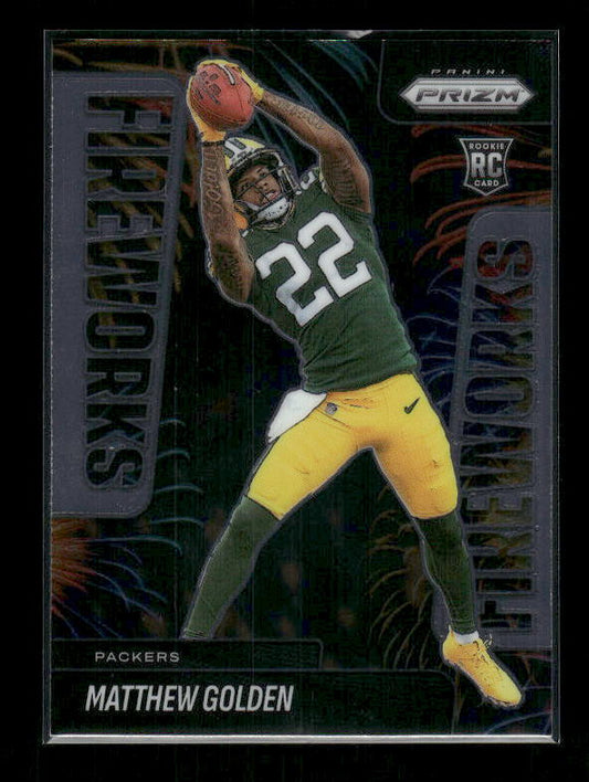 Matthew Golden - 2025 Prizm Football - Fireworks - Rookie