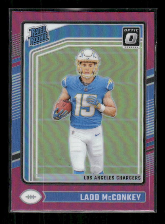 Ladd McConkey - 2024 Donruss Optic - Pink - Rookie