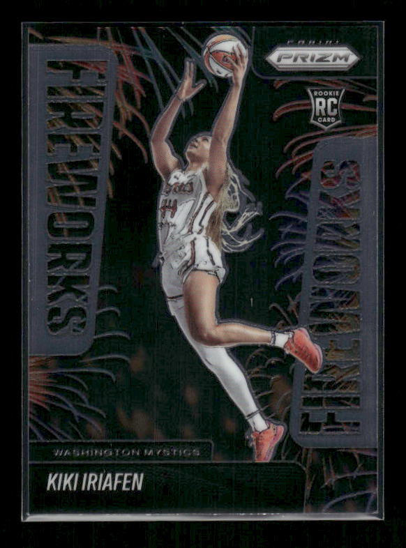 Kiki Iriafen - 2025 Prizm WNBA - Fireworks - Rookie
