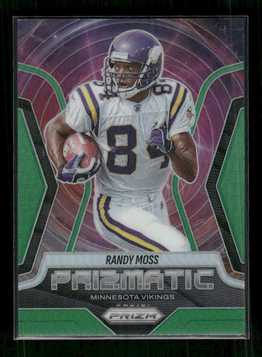 Randy Moss - 2025 Prizm Football - Green Prizmatic
