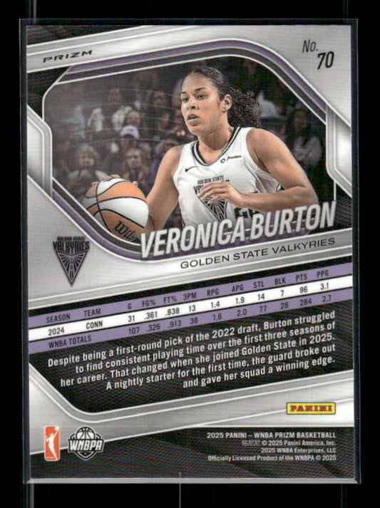Veronica Burton - 2025 Prizm WNBA - Blue Velocity