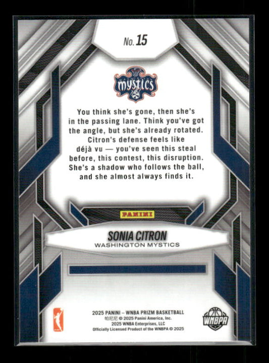 Sonia Citron - 2025 Prizm WNBA - Fearless - Rookie