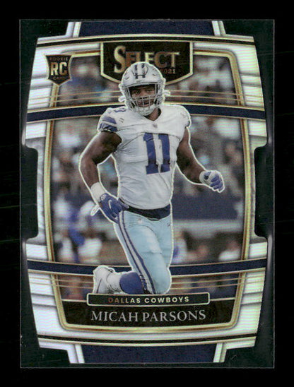 Micah Parsons - 2021 Select Football - Silver Die Cut - Rookie