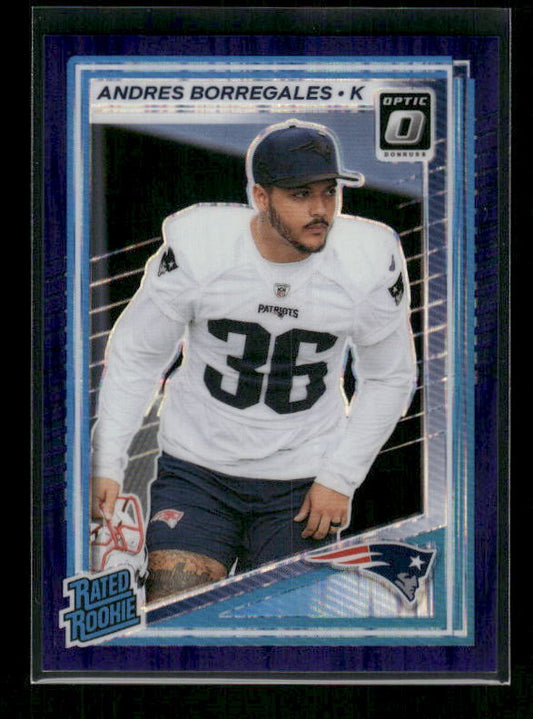 Andres Borregales - 2025 Optic Football - Purple Shock - Rated Rookie