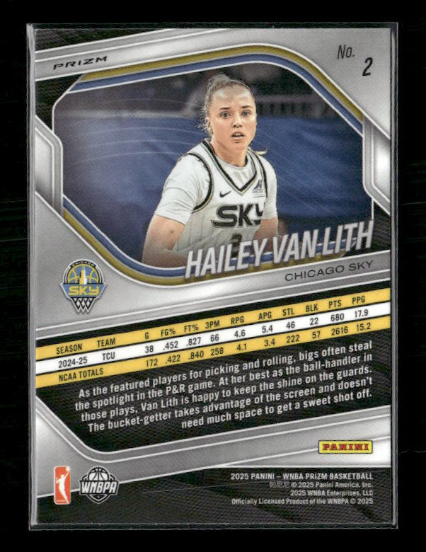 Hailey Van Lith - 2025 Prizm WNBA - Blue Velocity - Rookie