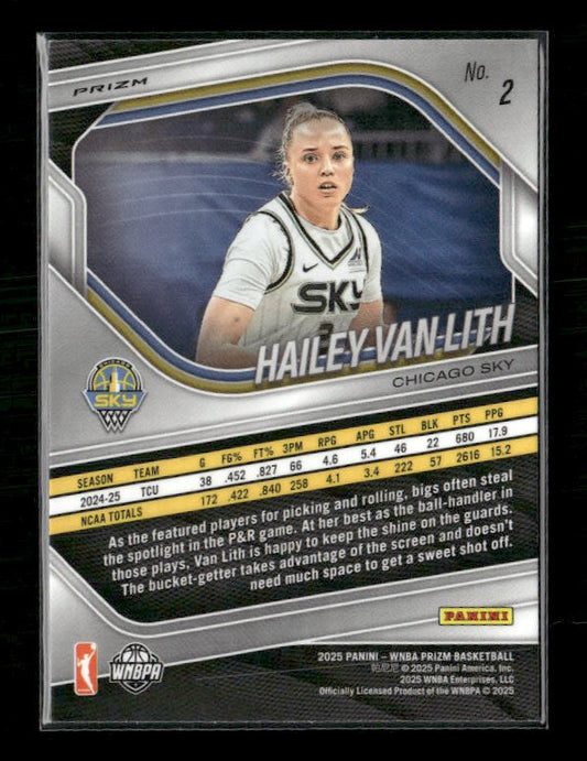 Hailey Van Lith - 2025 Prizm WNBA - Blue Velocity - Rookie