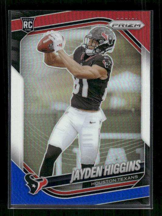 Jayden Higgins - 2025 Prizm Football - Red White & Blue Prizm - Rookie