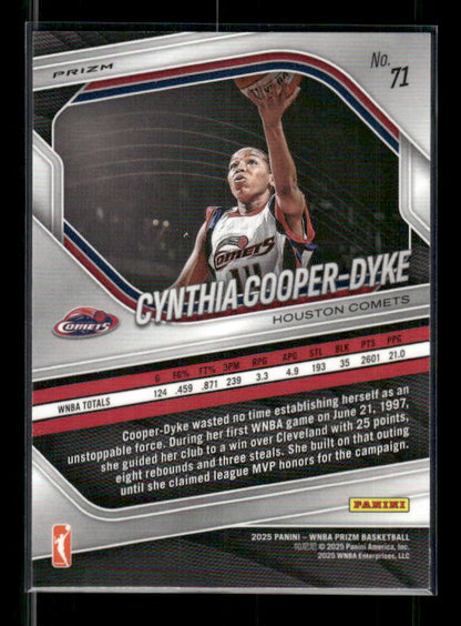 Cynthia Cooper Dyke - 2025 Prizm WNBA - Blue Velocity