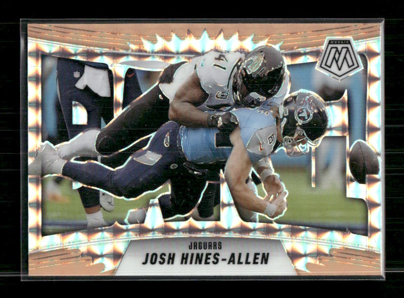 Josh Hines Allen - 2025 Mosaic Football - Orange Fluorescent BANG