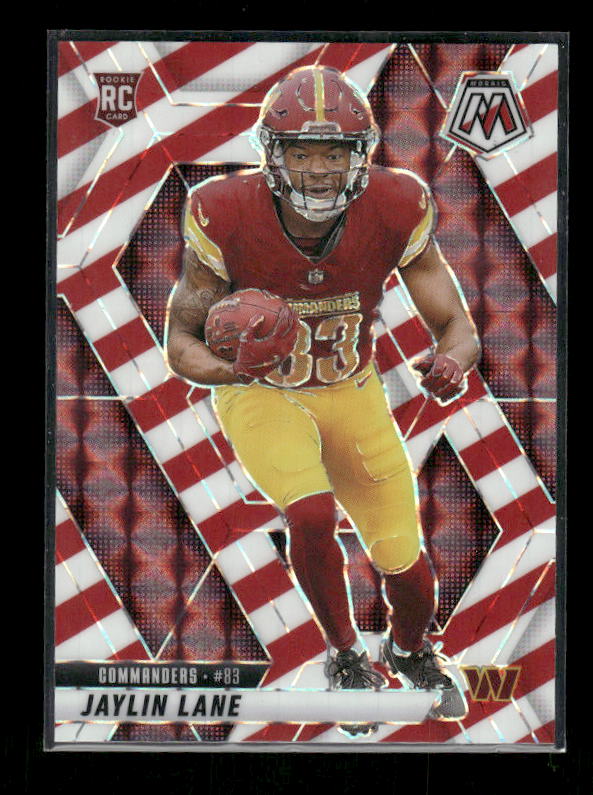 Jaylin Lane - 2025 Mosaic Football - Red White Stripe - Rookie