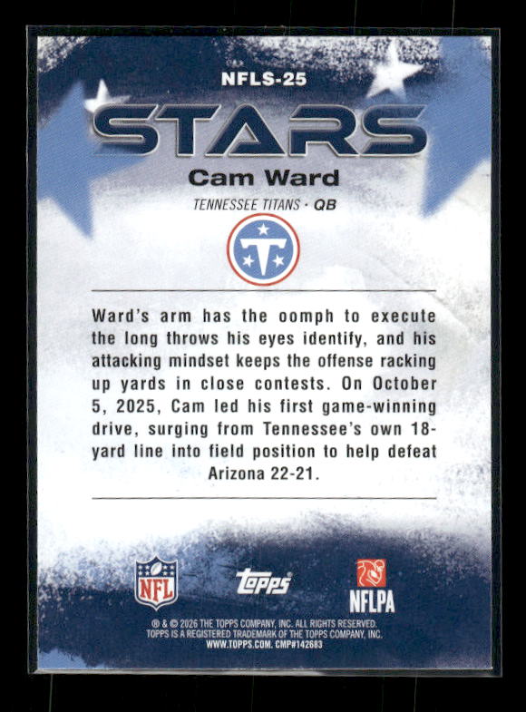 Cam Ward - 2026 Topps Flagship Football - NFL Stars