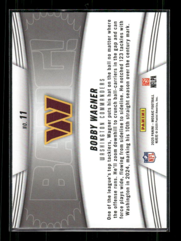 Bobby Wagner - 2025 Mosaic Football - Mosaic Prizm BANG