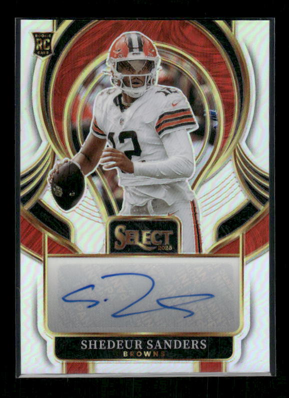 Shedeur Sanders - 2025 Select Football - Select Signatures Prizm - Rookie