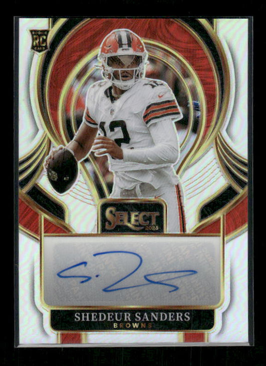 Shedeur Sanders - 2025 Select Football - Select Signatures Prizm - Rookie