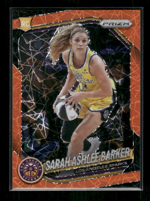Sarah Ashlee Barker - 2025 Prizm WNBA - Orange Velocity - Rookie