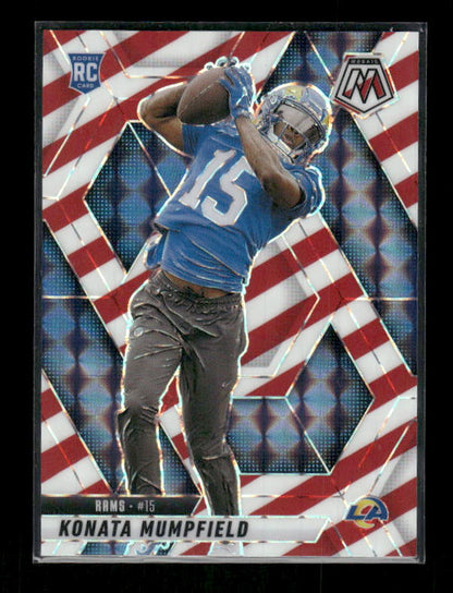 Konata Mumpfield - 2025 Mosaic Football - Red White Stripe - Rookie