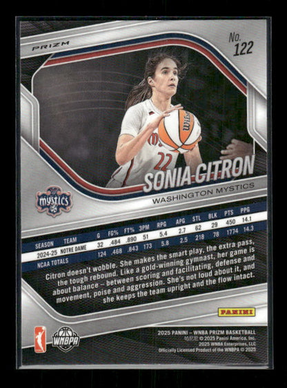 Sonia Citron - 2025 Prizm WNBA - Ice Prizm - Rookie