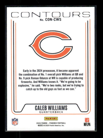 Caleb Williams - 2024 Phoenix Football - Hyper Contours - Rookie