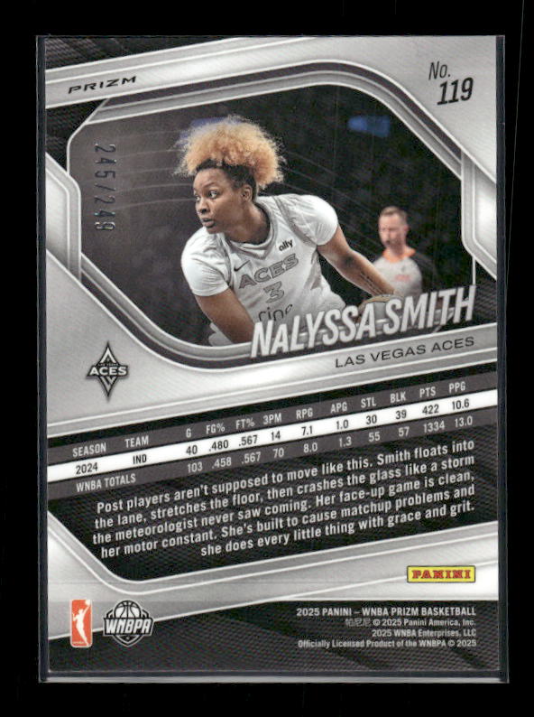 NaLyssa Smith - 2025 Prizm WNBA - Red Seismic /249