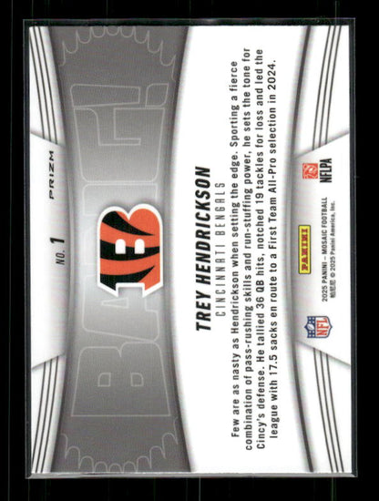 Trey Hendrickson - 2025 Mosaic Football - Green Mosaic BANG