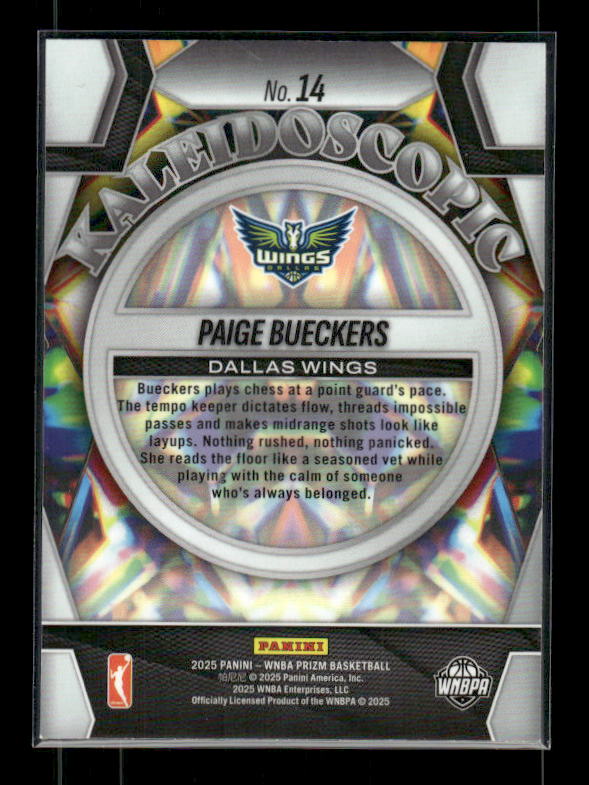 Paige Bueckers - 2025 Prizm WNBA - Kaleidoscopic - Rookie