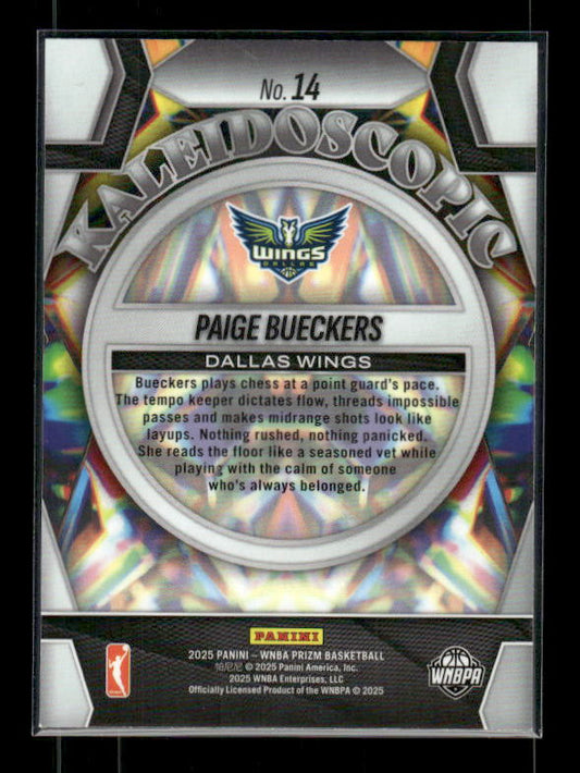 Paige Bueckers - 2025 Prizm WNBA - Kaleidoscopic - Rookie