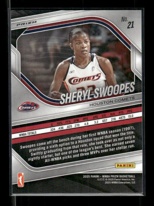 Sheryl Swoopes - 2025 Prizm WNBA - Green Prizm