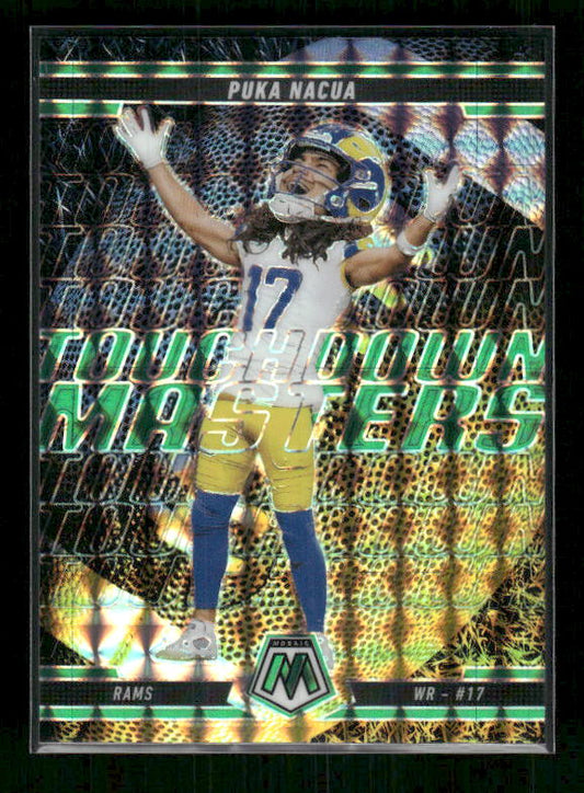 Puka Nacua - 2025 Mosaic Football - Green Mosaic Touchdown Masters