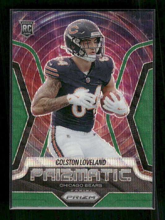 Colston Loveland - 2025 Prizm Football - Green Wave Prizmatic - Rookie