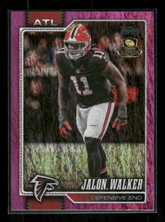 Jalon Walker - 2026 Topps Flagship Football - Pink Diamante Foil - All Rookie Team