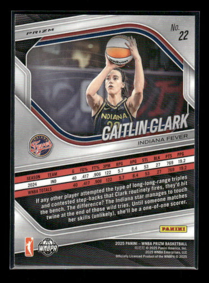 Caitlin Clark - 2025 Prizm WNBA - White Seismic