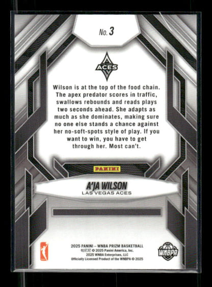 A'Ja Wilson - 2025 Prizm WNBA - Fearless
