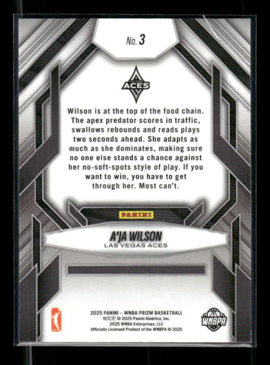 A'Ja Wilson - 2025 Prizm WNBA - Fearless