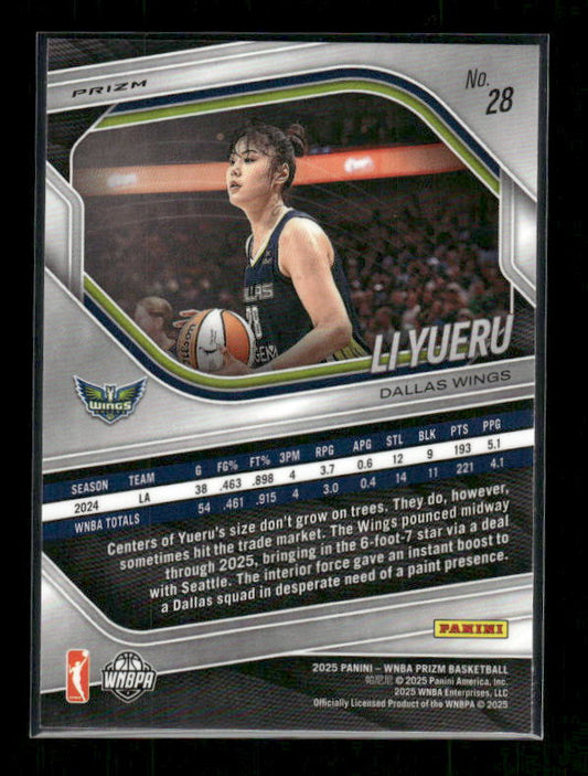 Li Yueru - 2025 Prizm WNBA - Cracked Ice